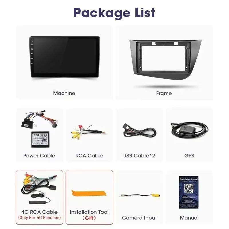Apple CarPlay / Android Auto - Seat Altea Xl Toledo 3 (2004 - 2015)