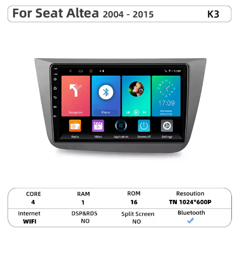Apple CarPlay / Android Auto - Seat Altea Xl Toledo 3 (2004 - 2015)